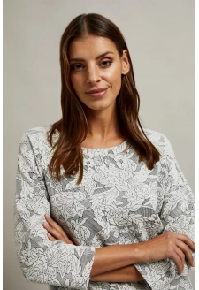 WOMEN'S SWEATSHIRT Z-BL-4508 BLACK_WHITE