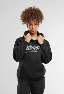 California Ladies Fluffy Hoody black
