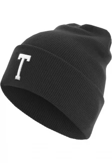 Letter Cuff Knit Beanie T