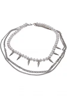 Meridian Pearl Layering Necklace silver