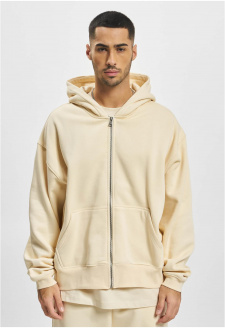 DEF Zip Hoody beige