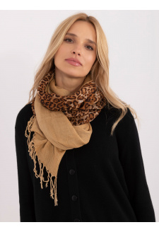 Brown leopard scarf