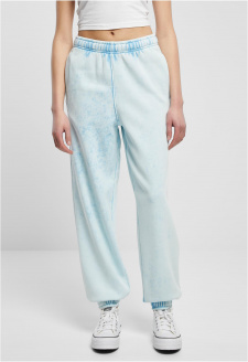 Ladies Towel Washed Sweat Pants balticblue