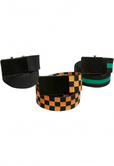 Belts Trio Kids black/bodegagreen/magicmango