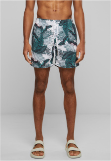 Pattern Swim Shorts palm leaves