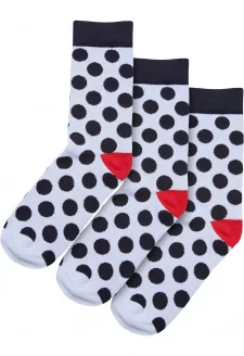 Basic Polka Dot Socks 3-Pack white/black