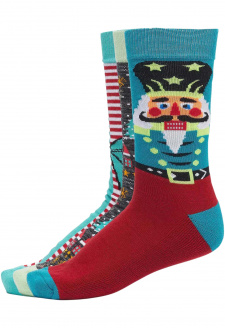 Christmas Nutcracker Socks 3-Pack multicolor