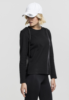 Ladies Athletic Interlock Crewneck black