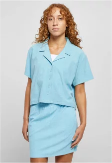 Ladies Towel Resort Shirt balticblue
