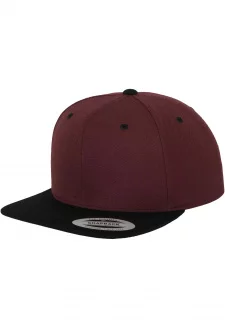 Classic Snapback 2-Tone maroon/blk