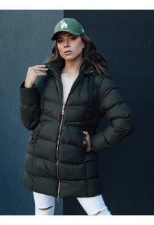 Women's winter jacket with a hood GABRIELLE green Dstreet TY4364