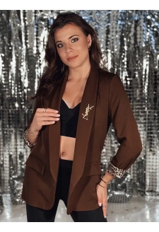 Women's blazer one size LEKONIK chocolate Dstreet PY0114