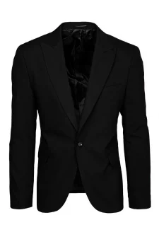Men's Single-Breasted Black Blazer Dstreet MX0616