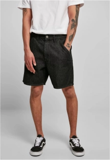 Organic Denim Bermuda Shorts black washed