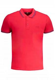 PÁNSKE PÁNSKE POLO KRÁTKE RUKÁVY TRIEDY CAVALLI ČERVENÉ