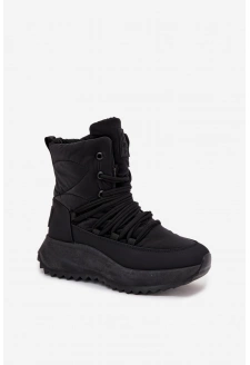 Śniegowce Damskie Na Zamek Big Star SS274059 Czarne