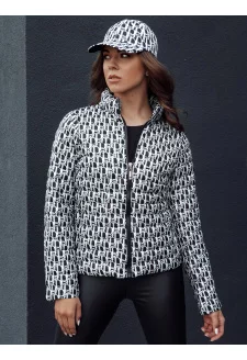 Women's short quilted transitional jacket MY DEAR black Dstreet TY4505