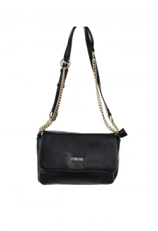 Crossbody Handbag With Gold Chain Big Star OO574048 Black