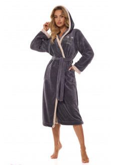 Tess Long Bathrobe Onyx Onyx