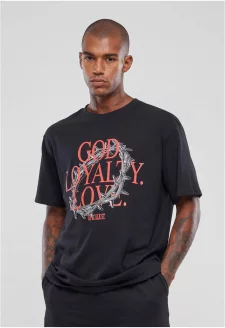 God Loyalty Love Oversize Tee black