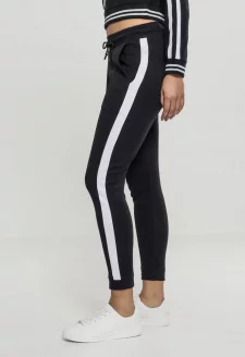 Ladies Interlock Jogpants black/white