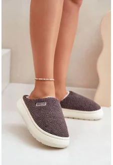 Insulated Slippers On Thick Sole Big Star MM274134 Dark Gray