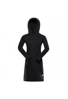 Dámské mikinové šaty ALPINE PRO OLEBA black