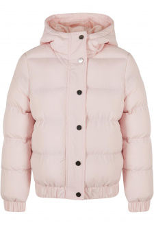 Girls Hooded Puffer Jacket pink