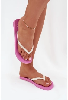 Damskie Japonki Klapki 4FMM00FFLIF018-54S Różowe