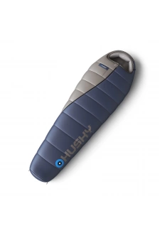 Synthetic three-season sleeping bag Ember long blue/grey
