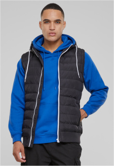 Small Bubble Hooded Vest blk/wht