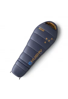 Synthetic three-season children's sleeping bag Kids Magic blue/mustard