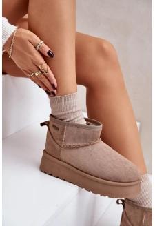 Low platform snow boots Big Star OO274A100 beige