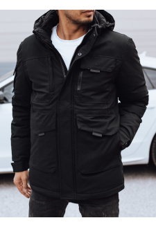 Men's winter parka jacket black Dstreet TX4873