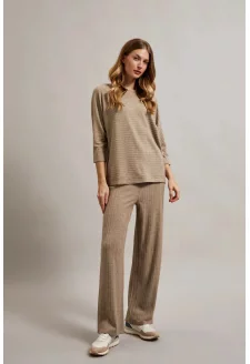 WOMEN'S TROUSERS Z-SP-4520 BEIGE MELANGE