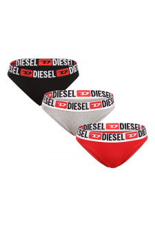 3PACK women's panties Diesel multicolored