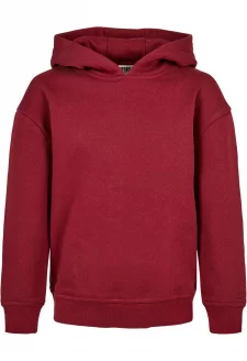 Girls Organic Hoody burgundy