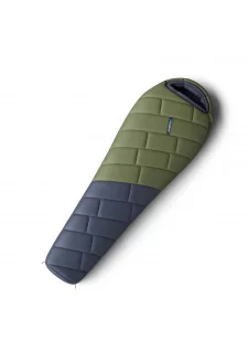 Synthetic winter sleeping bag Proud blue/khaki