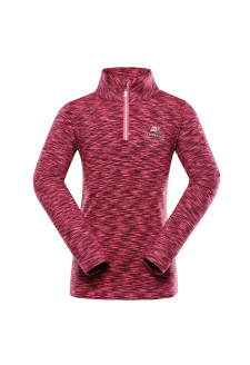 Dětský svetr ALPINE PRO QADO neon knockout pink