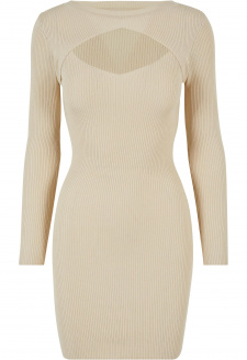 Ladies Cut Out Dress sand