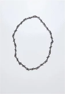 Barbed Wire Necklace gunmetal