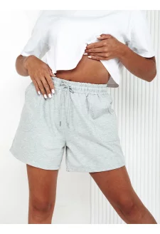 Women's sweat shorts PELLA light gray Dstreet SY0416