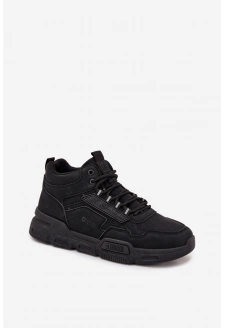 Sneakersy Męskie Big Star SS174282 HI-POLY SYSTEM Czarne