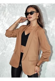 Women's blazer one size ELEGANTIS cappuccino Dstreet PY0110