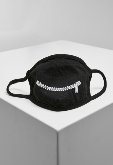 Zip Smile Face Mask black