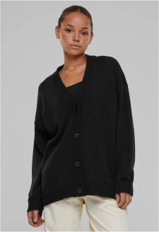 Ladies Big Oversized Cardigan black