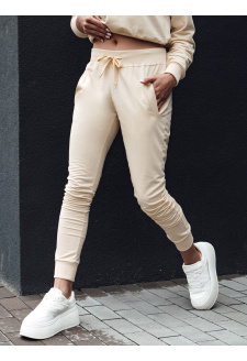 Women's sweatpants RELAX MODE cream Dstreet UY2142