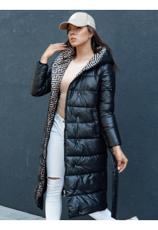 Women's quilted winter coat with hood GRACE black Dstreet TY4501