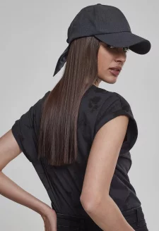 Satin Bow Dad Cap darkgrey