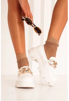 Women's Fishnet Socks Beige